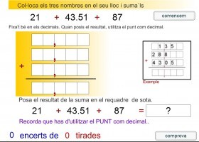 Suma de nombres decimals | Recurso educativo 686743