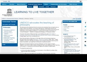 UNESCO advocates the teaching of philosophy | United Nations Educational, | Recurso educativo 687411