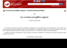 La escritura jeroglífica egipcia | Recurso educativo 725025