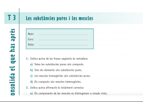 Les substàncies pures i les mescles | Recurso educativo 732035