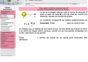 Enunciado y  primeres consecuencias del principio de gravitación universal. | Recurso educativo 741760