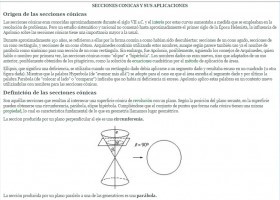 Secciones Cónicas | Recurso educativo 751274