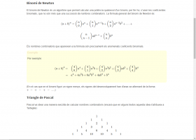 Binomi de Newton i triangle de Pascal | Recurso educativo 752891