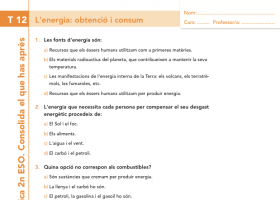 L'energia: obtenció i consum | Recurso educativo 749957