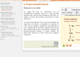 Proporcionalitat directa - reducció a la unitat | Recurso educativo 761378