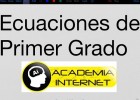 Ecuaciones de Primer Grado | Recurso educativo 763485