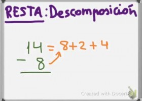 La resta por descomposición | Recurso educativo 771600