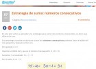 Estrategia de suma: números consecutivos | Recurso educativo 771764