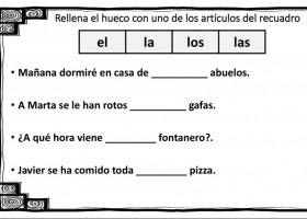 Artículos determinados e indeterminados | Recurso educativo 773310