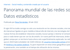 Panorama mundial de les xarxes socials | Recurso educativo 786609