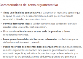 El texto argumentativo | Recurso educativo 787437