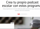 Programes per a crear podcast | Recurso educativo 787926